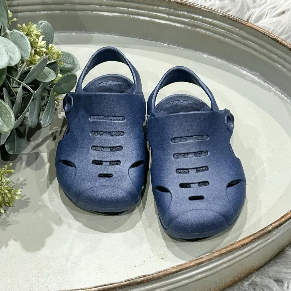 Okabashi Navy Toddler‎ Waterproof Sandals Size 5 Sustainable Shoes Made In USA